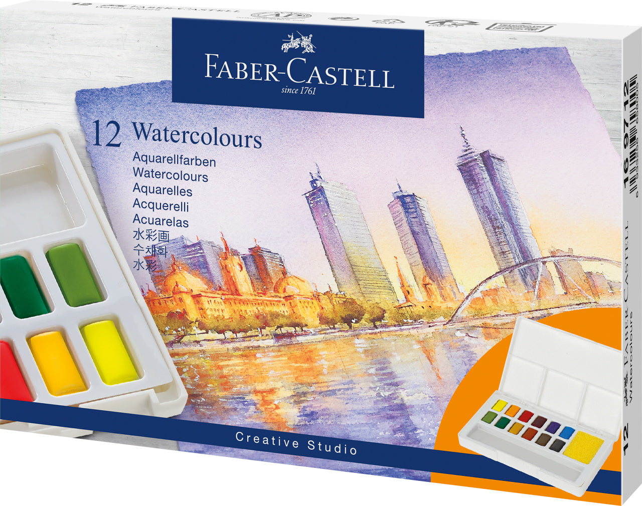 ACUARELE 12 CULORI CREATIVE STUDIO FABER-CASTELL ACUARELE 12 CULORI CREATIVE STUDIO FABER-CASTELL